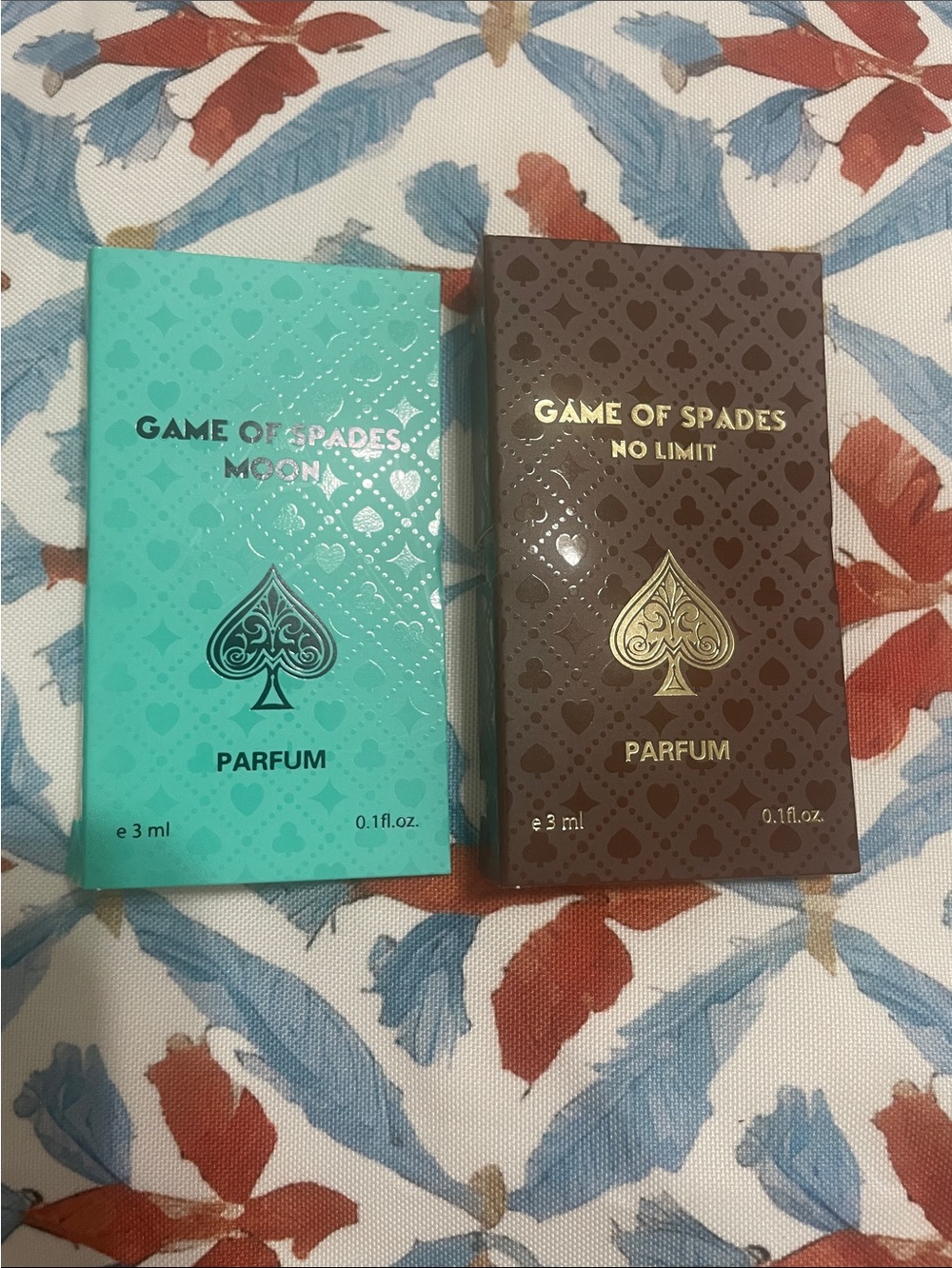 Milano Game of Spades Parfum Duo in Turquoise & Brown
